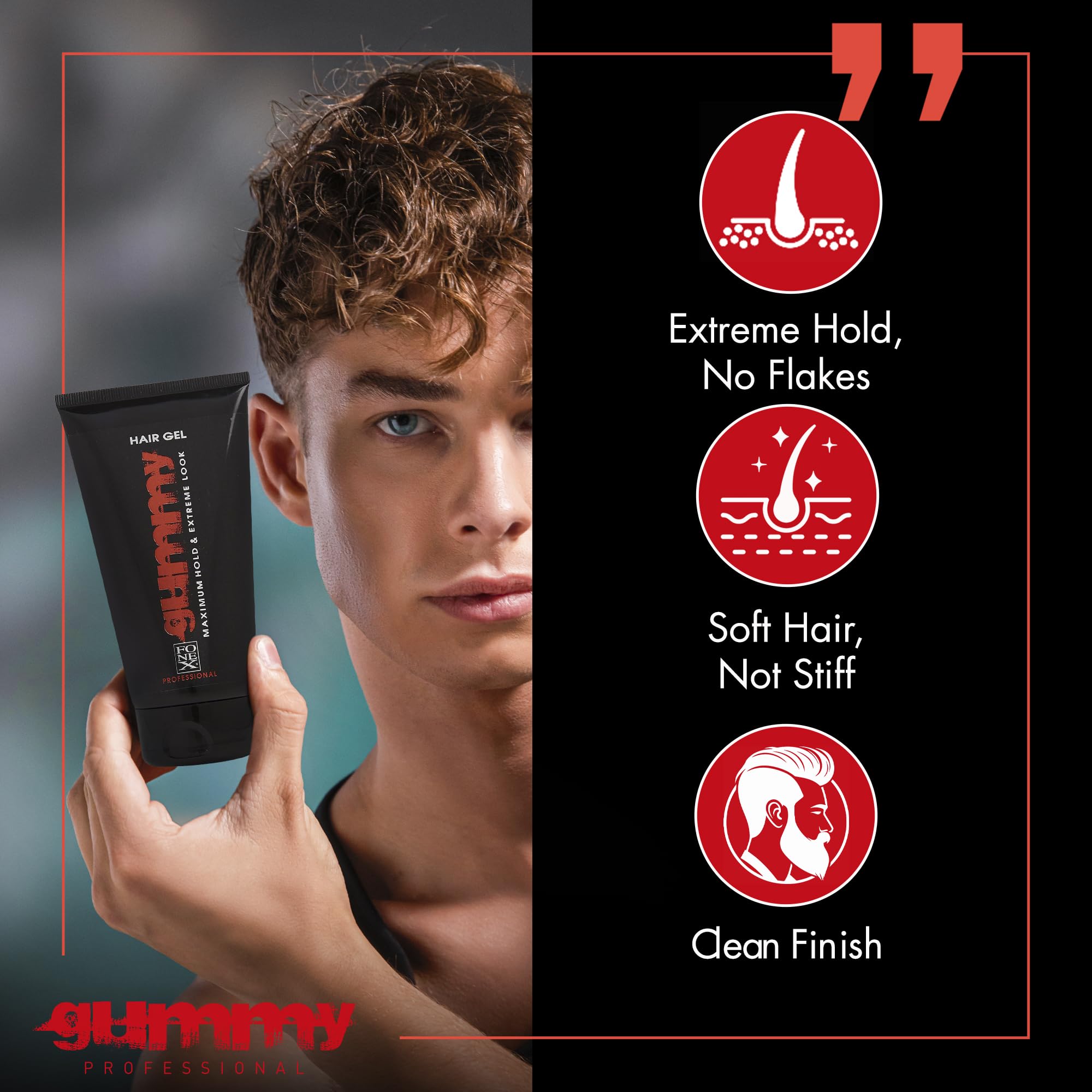 Gummy coiffage-contours-cheveux, contrôle précis des contours pour un look soigné.