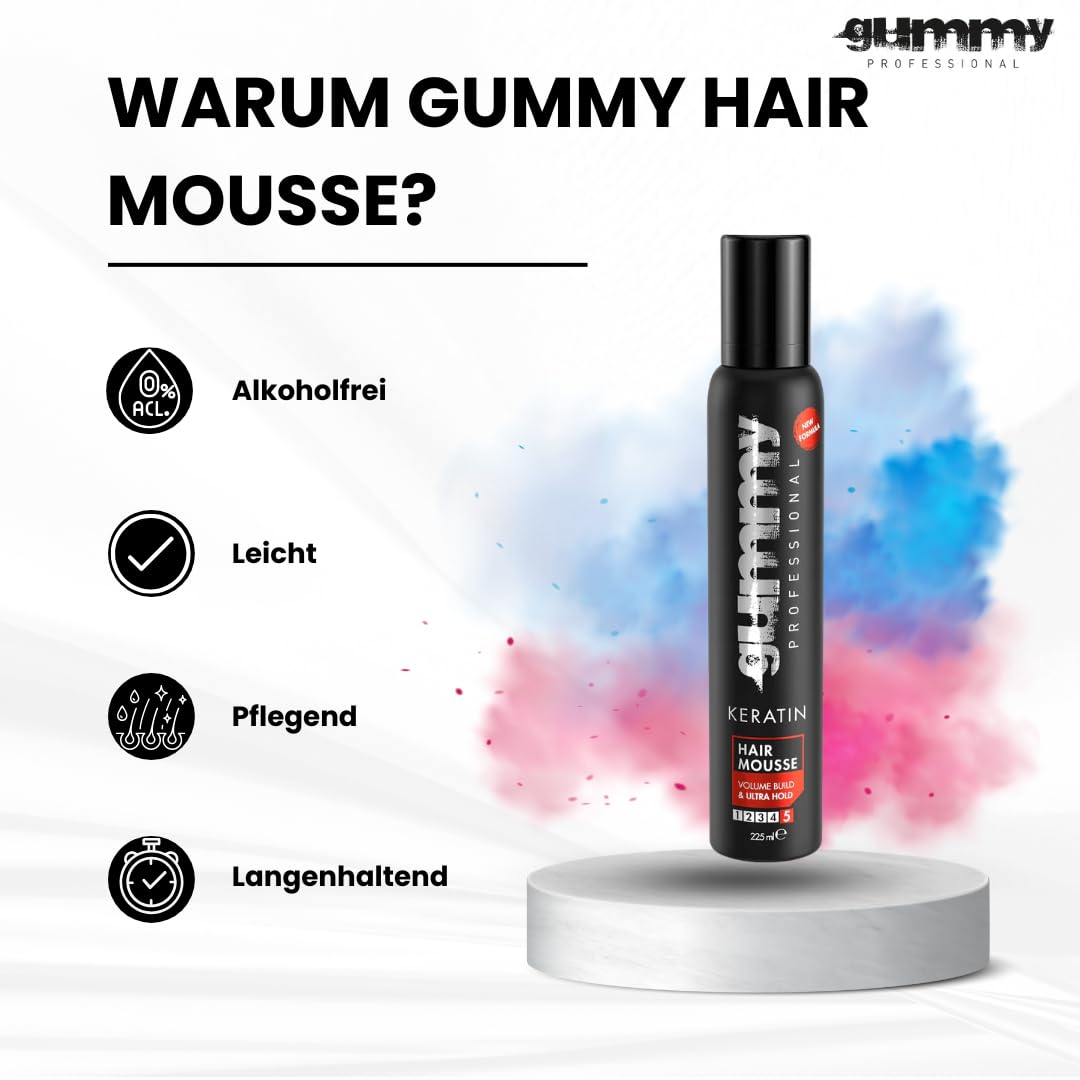 Contrôle des frisottis et fini lisse avec Gummy Kératine