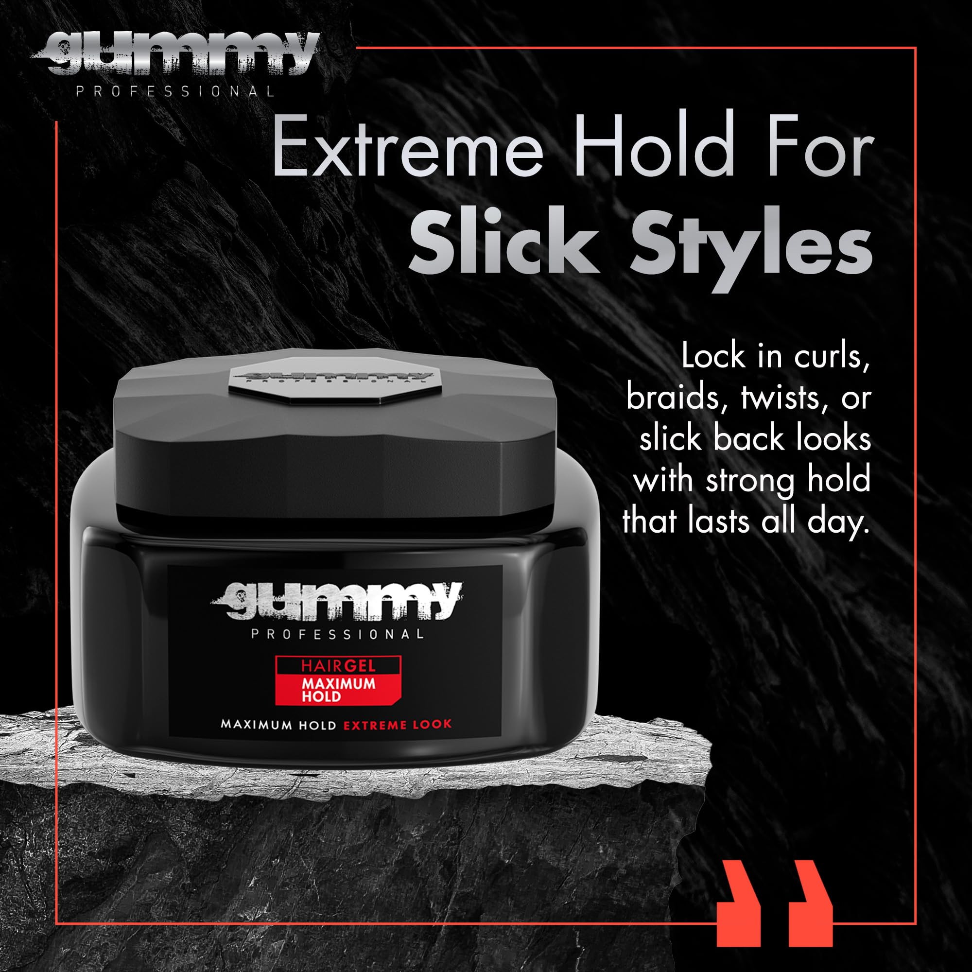 Gummy professionnel – définition des bords pour un contour net.