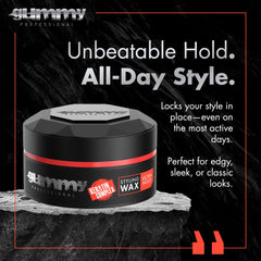 Gummy Professional application cire cheveux sur les mains, mise en forme rapide.