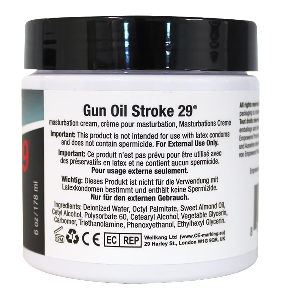 Gun Oil Stroke 29 – crème massage non graisseuse idéale pour massage relaxant