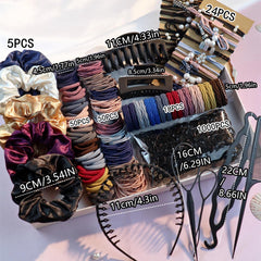 GUOXI scrunchies-multicolores: douceur qui protège les cheveux.