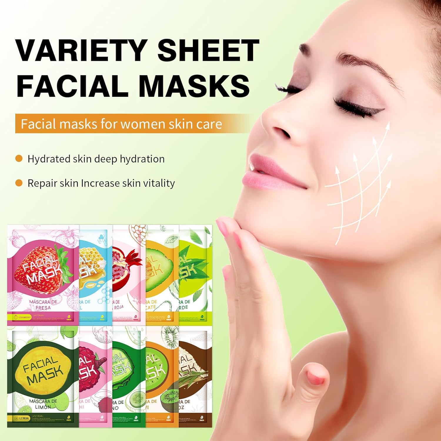 Guoyaolifu masque-visage pour peau sensible offrant douceur et confort au quotidien.