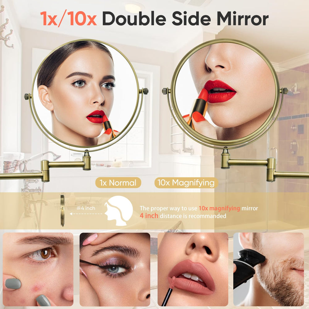Bras étendu du miroir GURUN pour ajustement facile.