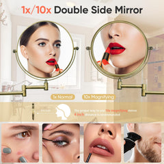 Bras étendu du miroir GURUN pour ajustement facile.