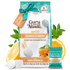 GuruNanda Uplift pack de dix tablettes pour douche offrant une expérience spa durable