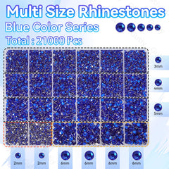 Gutiy pierres résine bleu marine tailles mixtes pour designs personnalisés