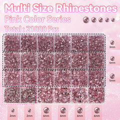 Gutiy pierres roses 2mm, petites gemmes pour détails précis sur bijoux et ongles.
