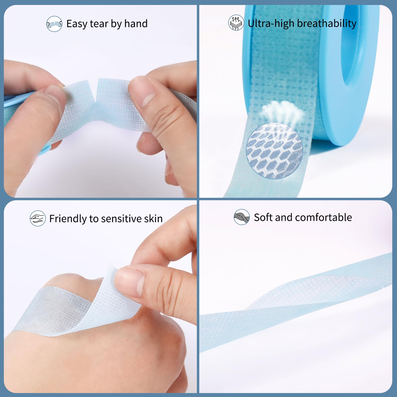 Guoooge bande-cils texture silicone douce pour un confort quotidien