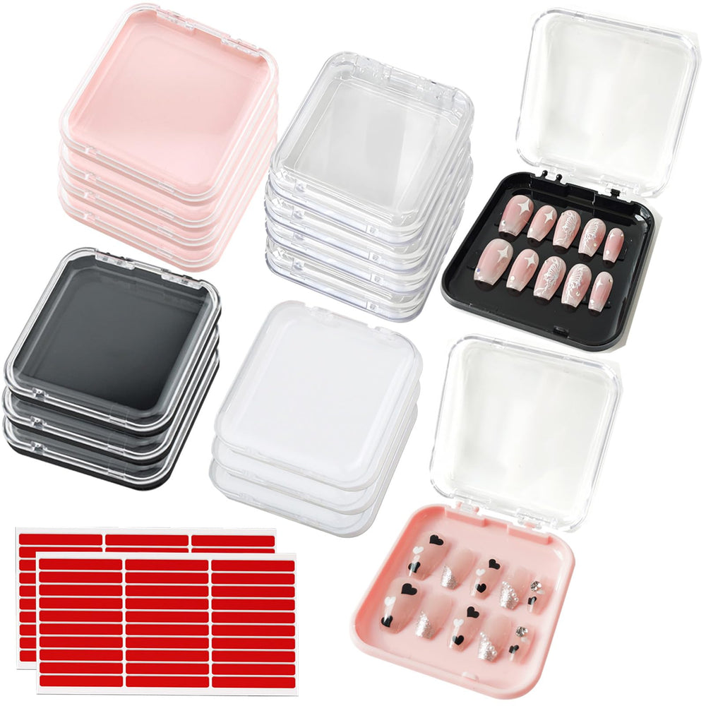 GUXACU boîte emballage onglets press-on ensemble pratique pour rangement et présentation.
