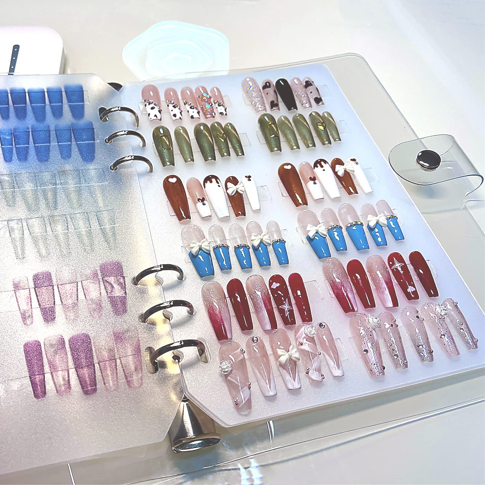 GUXACU organisateur d’ongles ouvert, rangement clair et pratique.