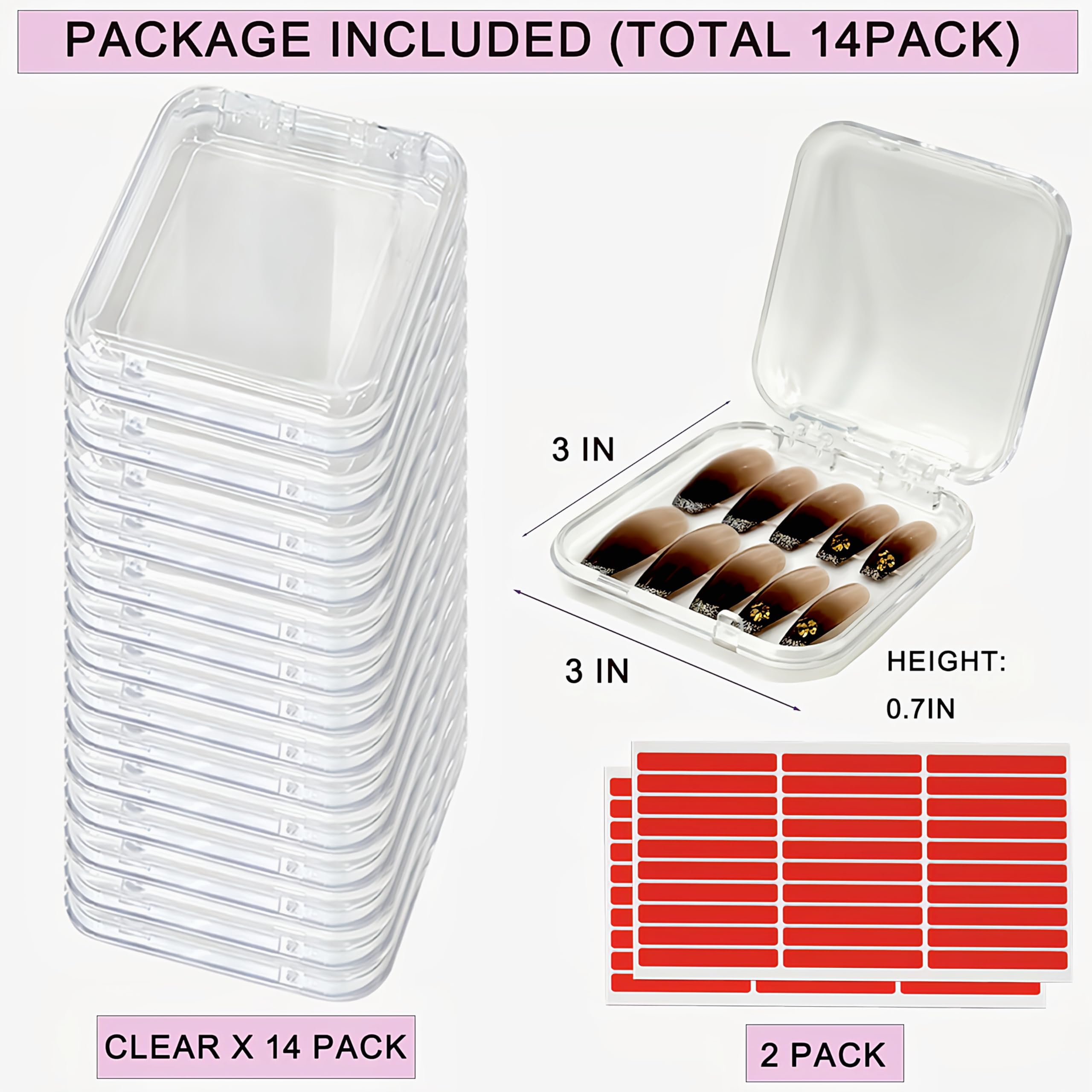 GUXACU présentoir transparent pour ongles, idéal pour mettre en valeur une collection.