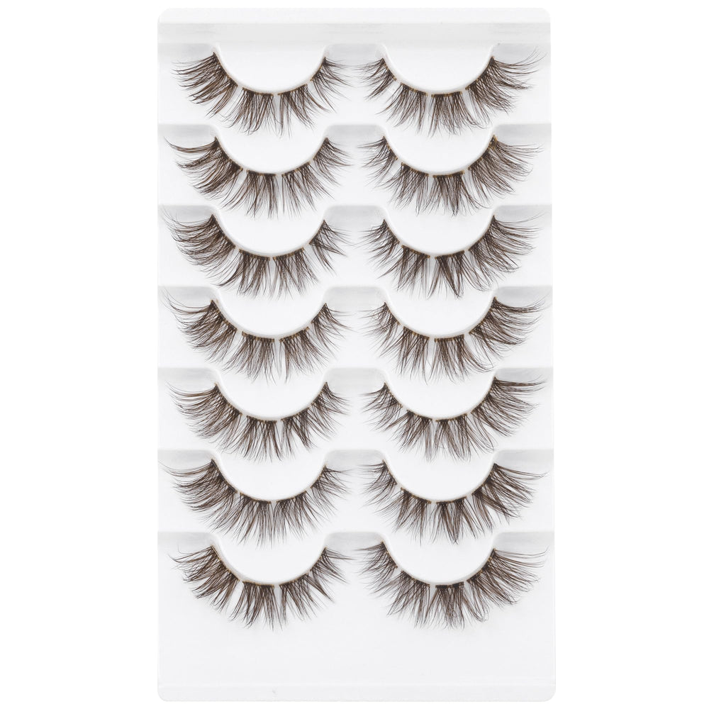 GVEFETIEE: allure quotidienne ou soirée avec cils brun faciles à porter.