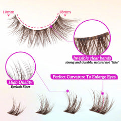 GVEFETIEE: application rapide des cils brun à faire soi-même, sans outil.