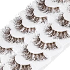 GVEFETIEE: regard œil-chat grâce aux cils brun, style polyvalent et audacieux.