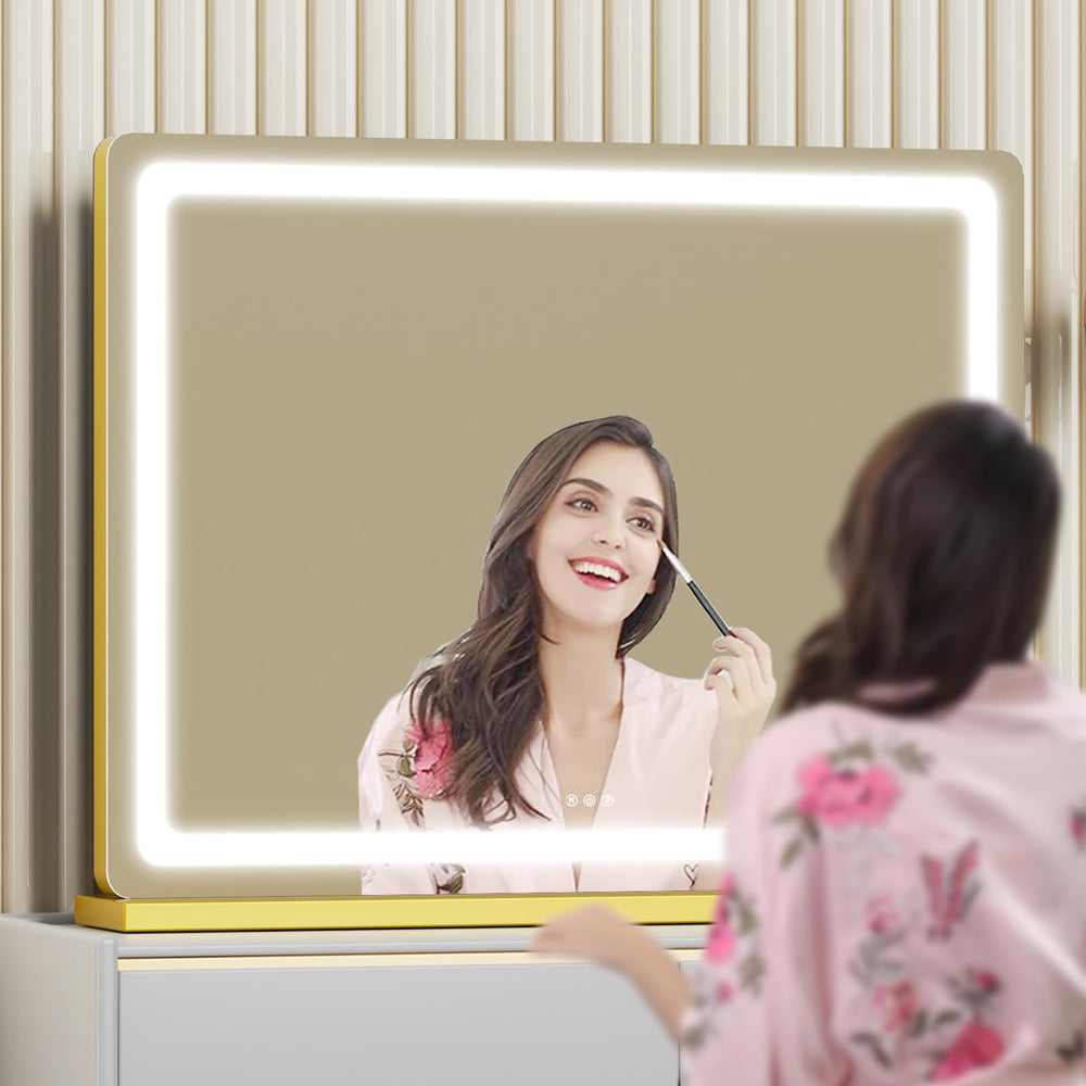 Gvnkvn Miroir durable à éclairage protecteur pour les yeux
