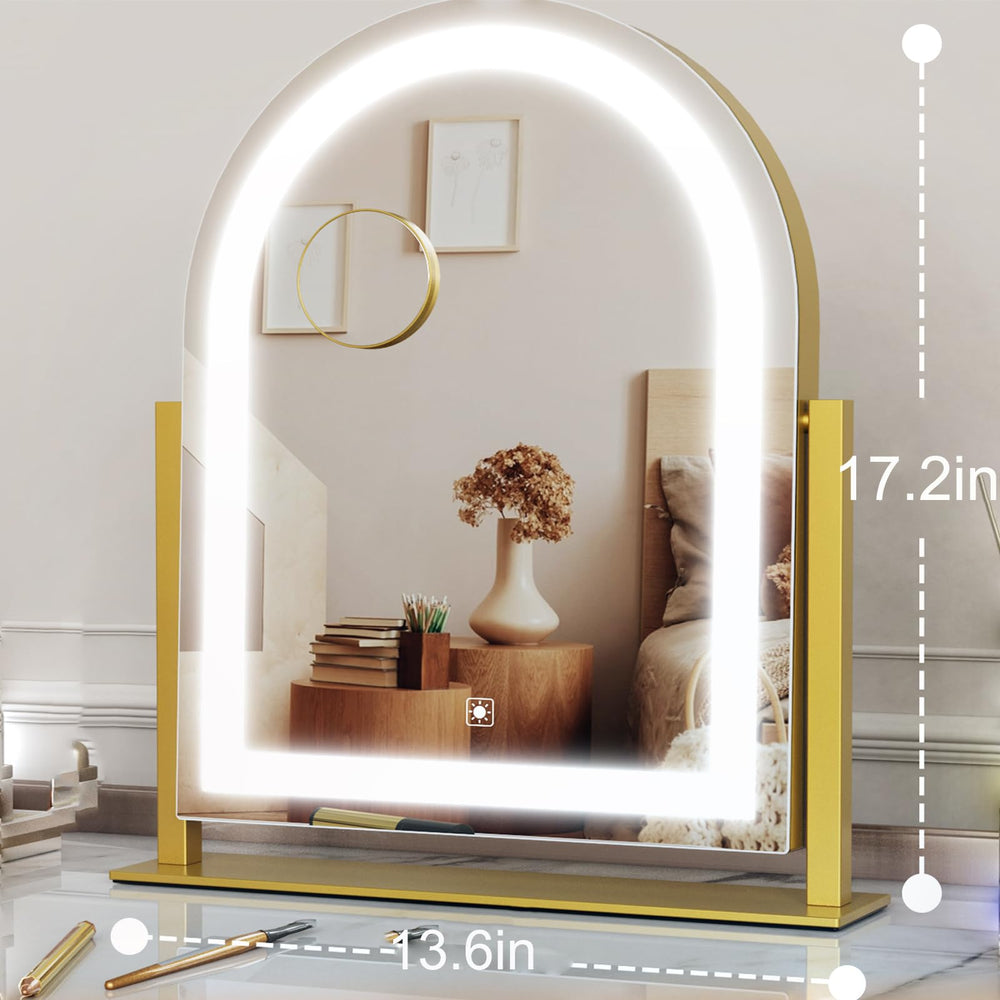 Miroir Gvnkvn Vanité détachable avec grossissement 10x pour des détails précis.