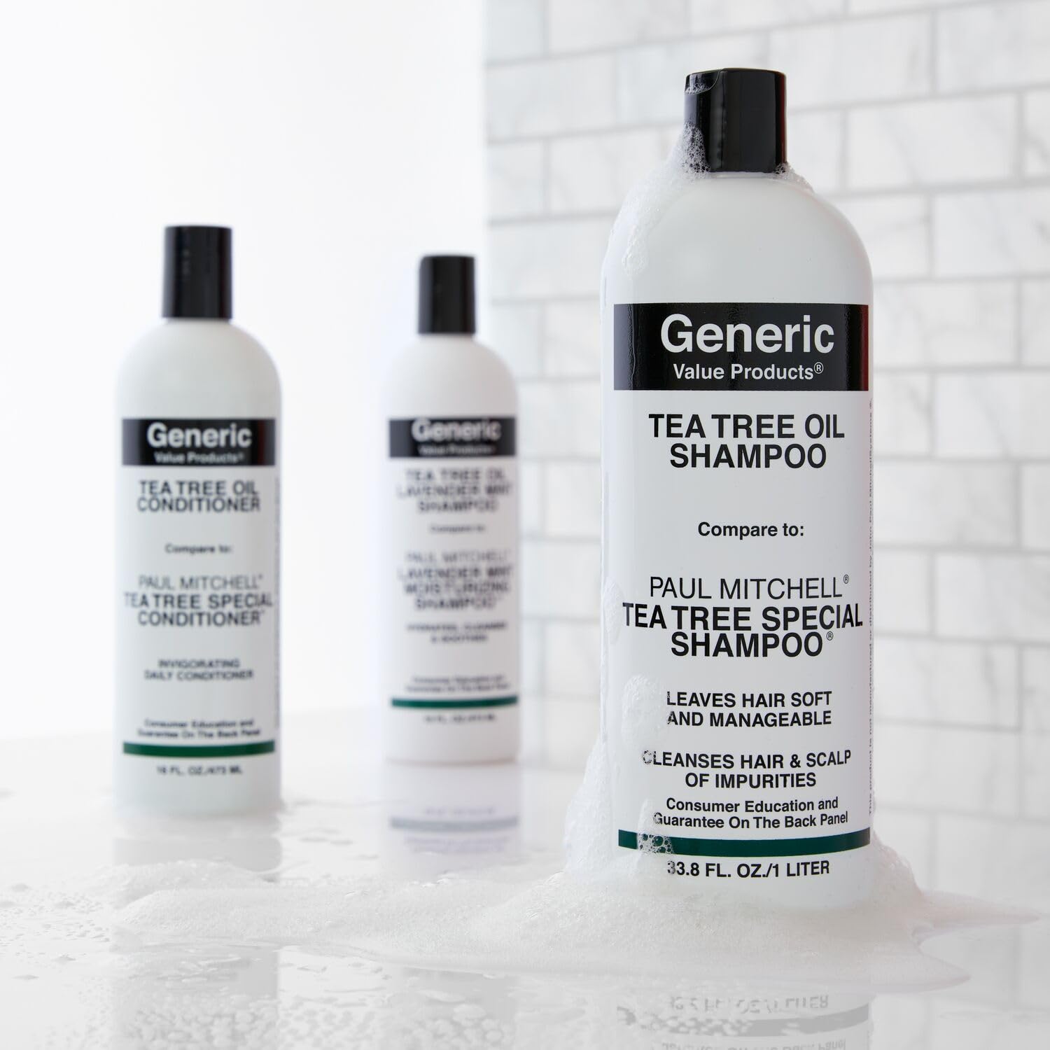 Emballage pratique du Shampoing GVP pour une utilisation quotidienne dans votre salle de bains.
