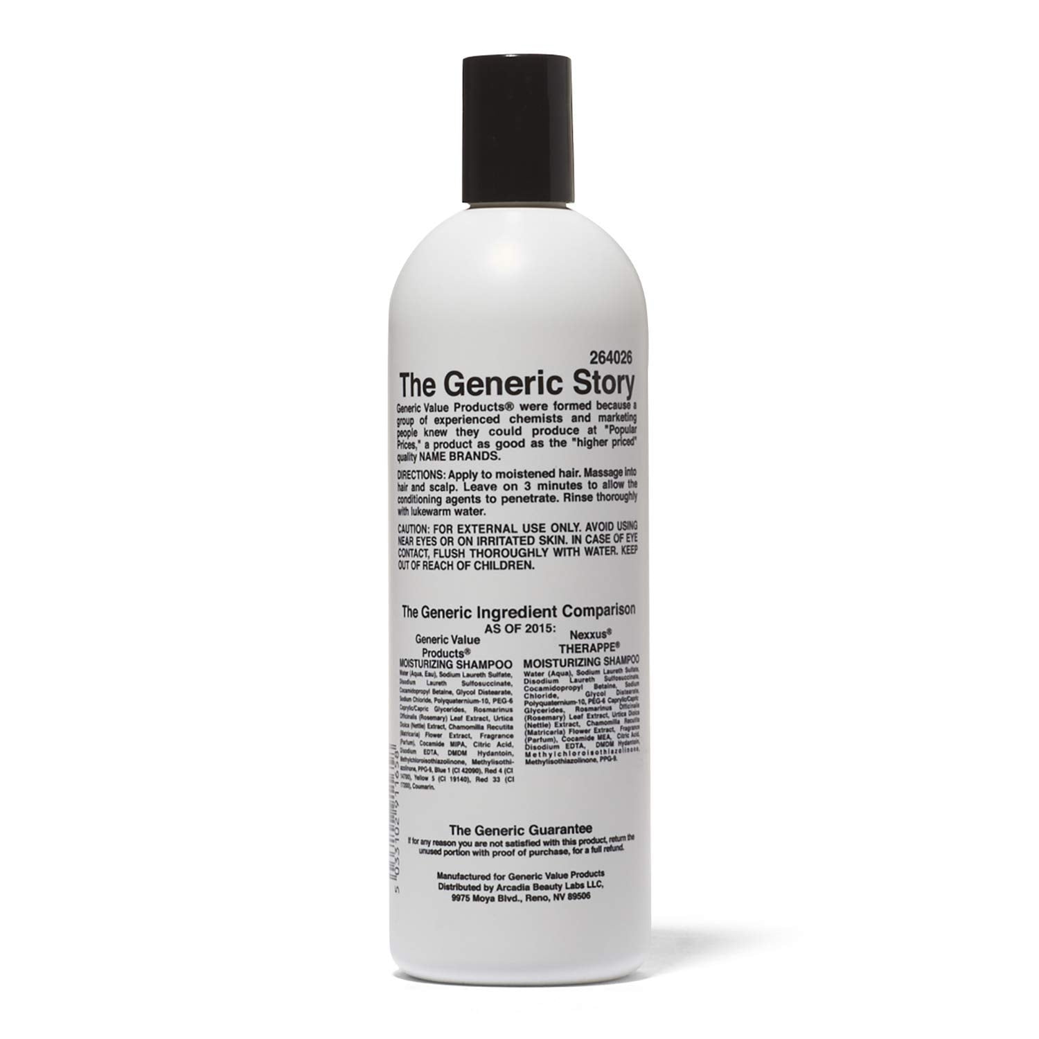 GVP Shampooing, ingrédients naturels visibles, revitalisent les cheveux en douceur.