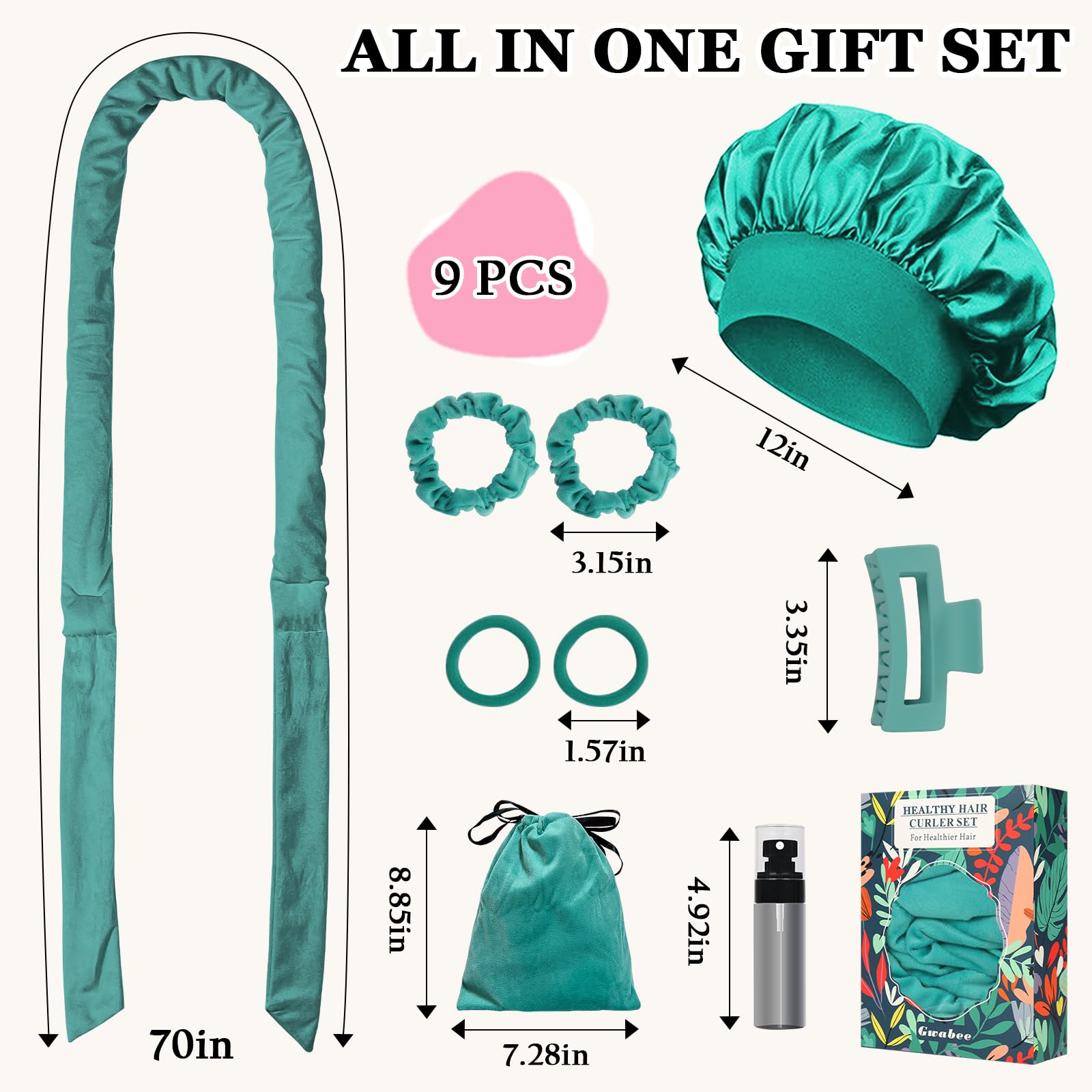 Gwabee attaches-cheveux elastiques, ajustement fiable