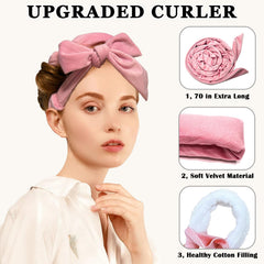 Gwabee bande velours extérieur rose pour confort nocturne.