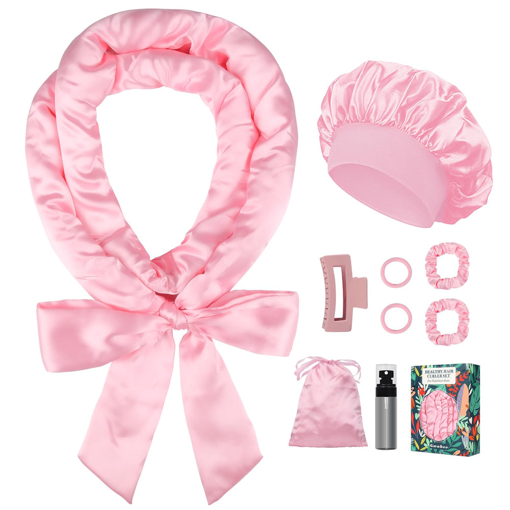 Gwabee bandeau satin pour boucles nocturnes, crée des vagues sans chaleur.