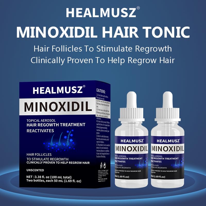 GXQ Minoxidil goutte à goutte pour application précise sur cuir chevelu.