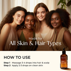 Gya Labs argan pour recettes maison de soins capillaires.