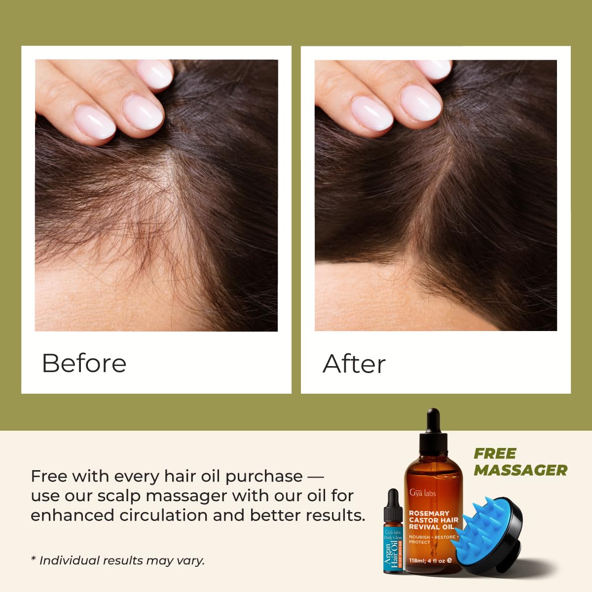 Ravive la brillance naturelle des cheveux avec la formule romarin-ricin.