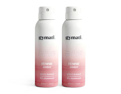 Gymati déodorant naturel en spray, bouteille pompe, protection quotidienne grâce à une base végétale.