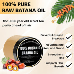 Gzarcwvn huile Batana nourrissante – cheveux lisses et hydratés