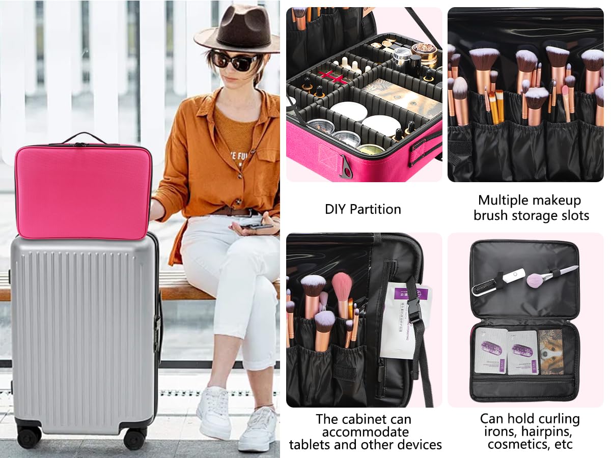 Mallette Gzcz en voyage pour organiser maquillage et accessoires.