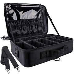 gzcz porte-maquillage voyage spacieux, idéal pour cosmétiques.