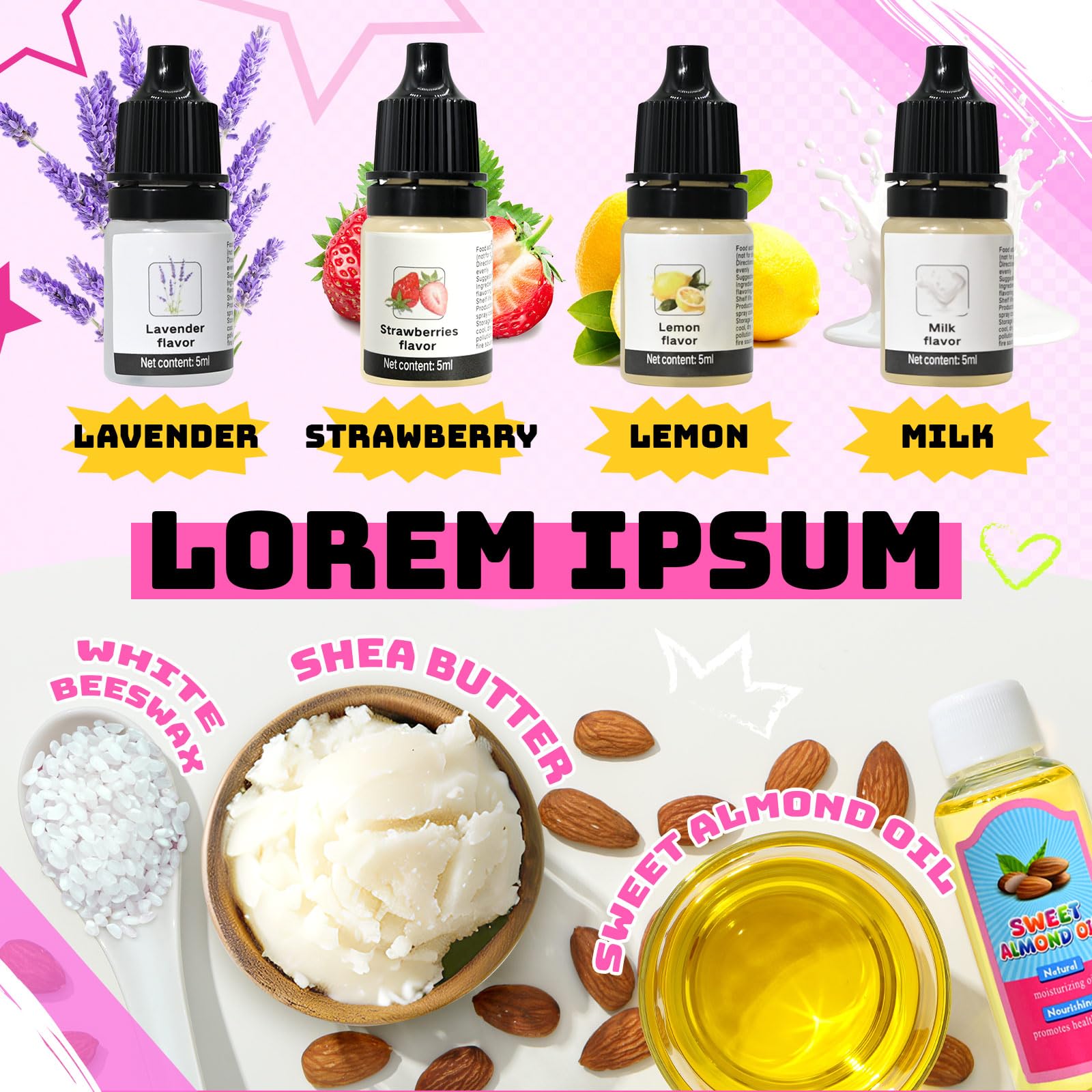 Pots de baume à lèvres GZDUCK pour stocker vos créations personnalisées.