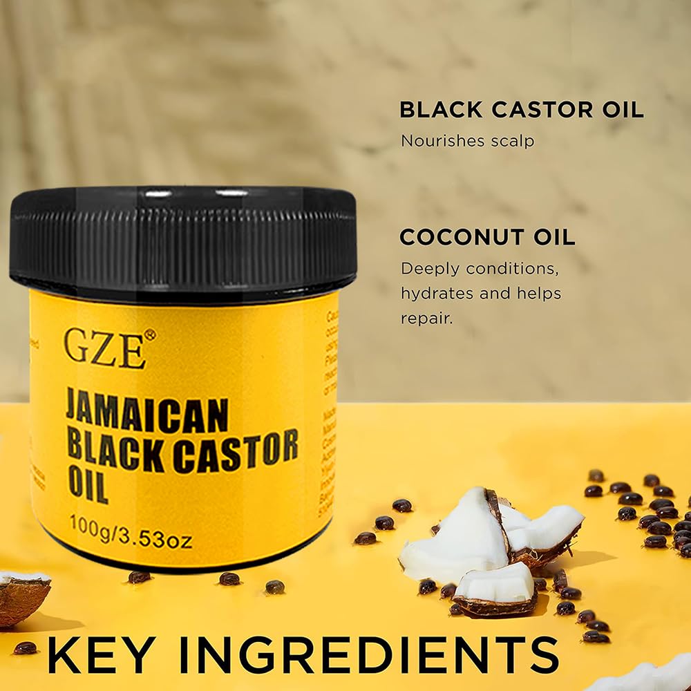 GZE huile noire de ricin hydrate les cuticules et les ongles.
