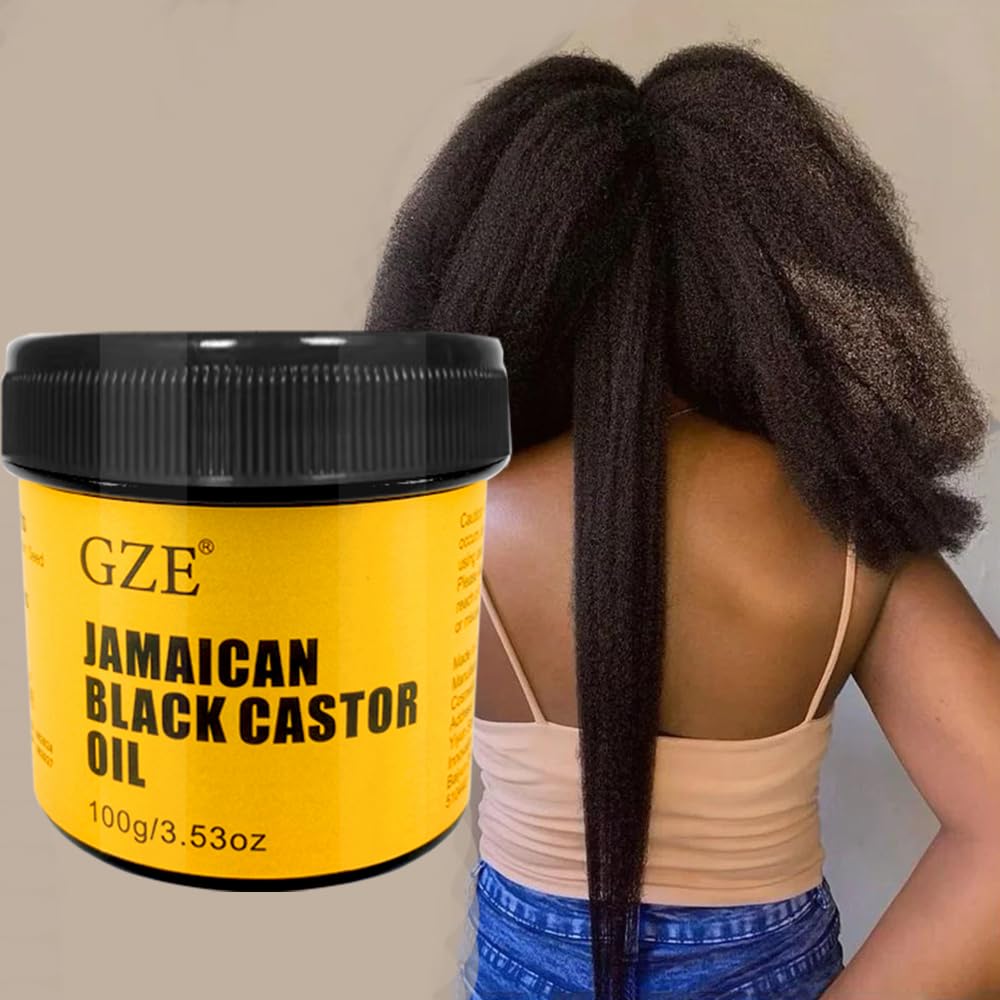 GZE huile noire de ricin hydrate peau sèche et zones rugueuses.