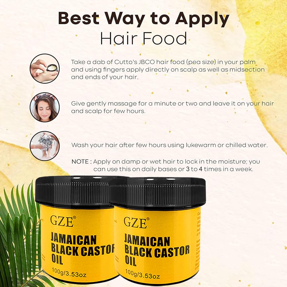 GZE huile noire de ricin — utilisation polyvalente dans masques et lotions.