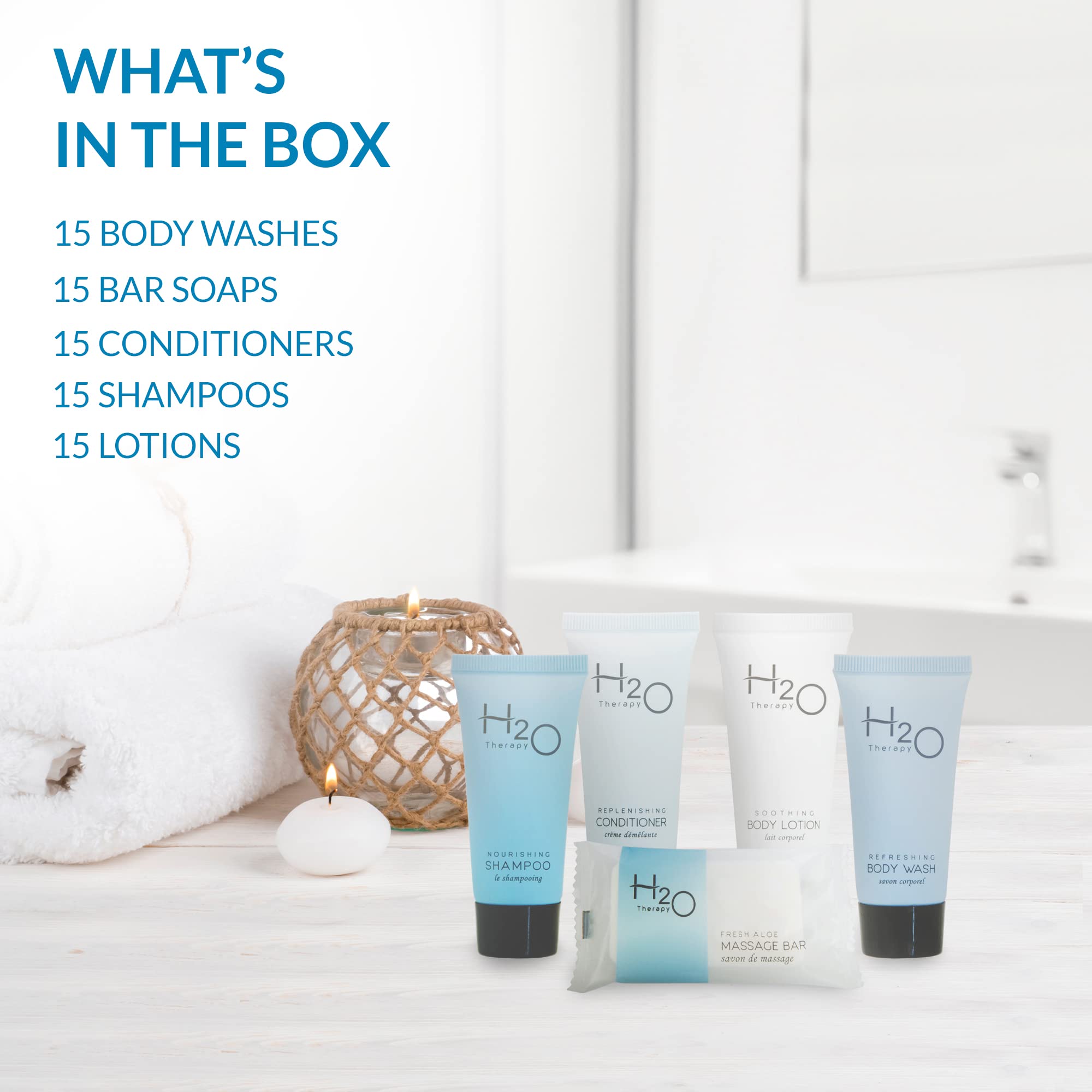 H2O Therapy gel douche mini-bouteille pour hydratation