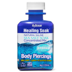 H2Ocean bain soin piercing bouteille: purification douce pour nouveau piercing