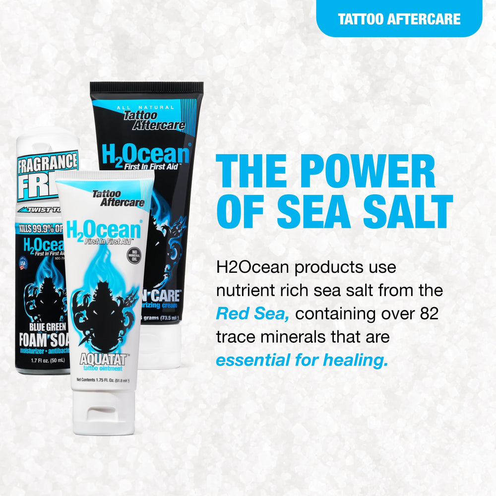 Pommade Aquatat H2Ocean scellant l’hydratation et protégeant la peau.