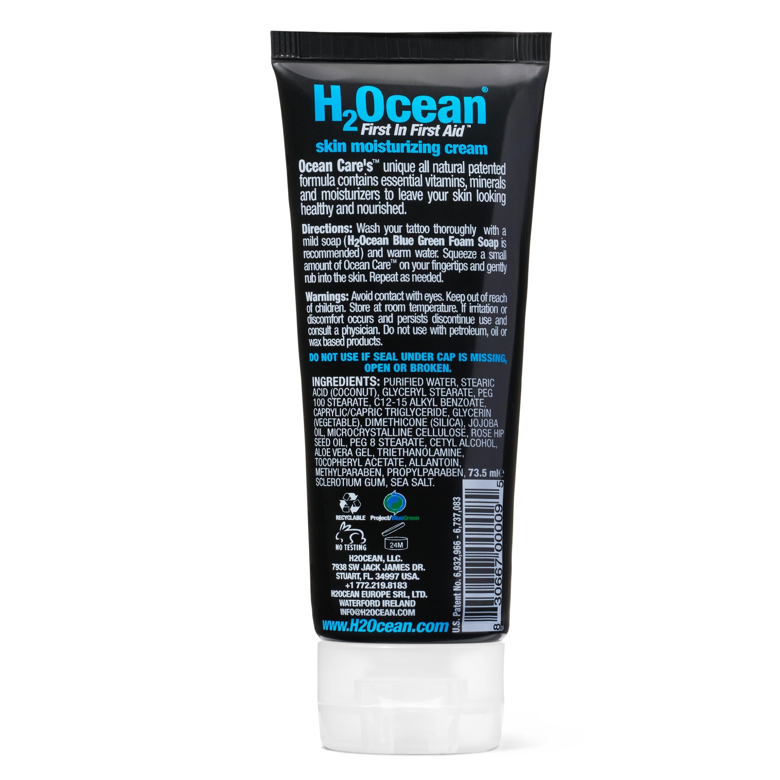 H2Ocean: format voyage pratique pour soin de tatouage en déplacement.