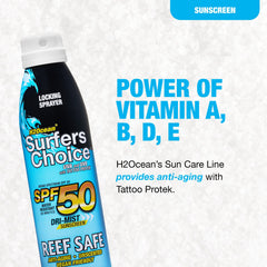 H2Ocean Surfers Choice reef-safe formula, ocean-friendly sunscreen