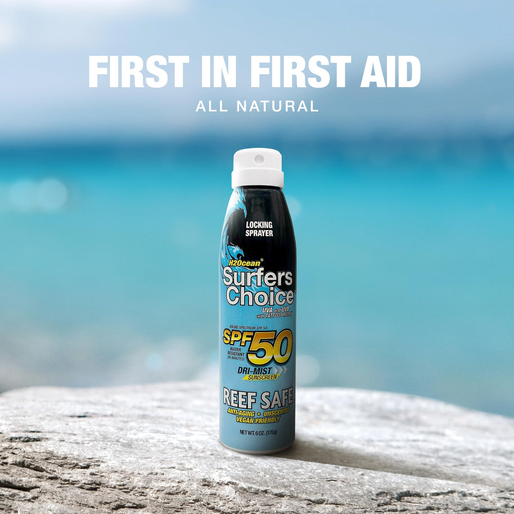 H2Ocean Surfers Choice tattoo aftercare with SPF 50 protection