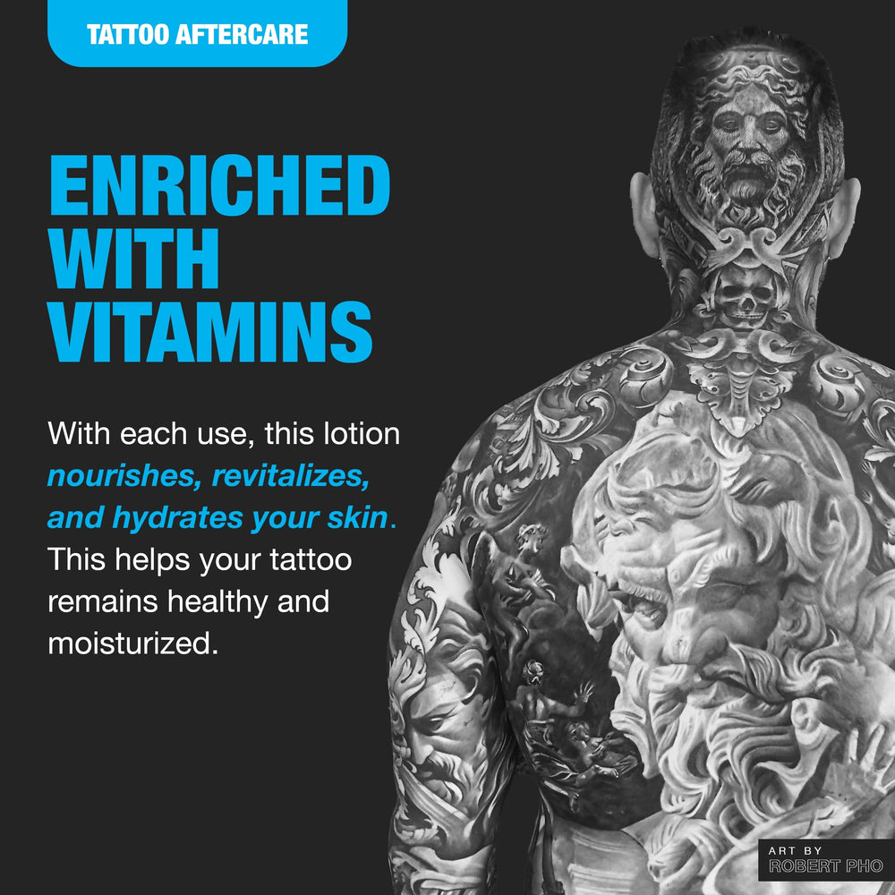 H2Ocean: soin pour tatouage frais qui hydrate et réconforte la peau.