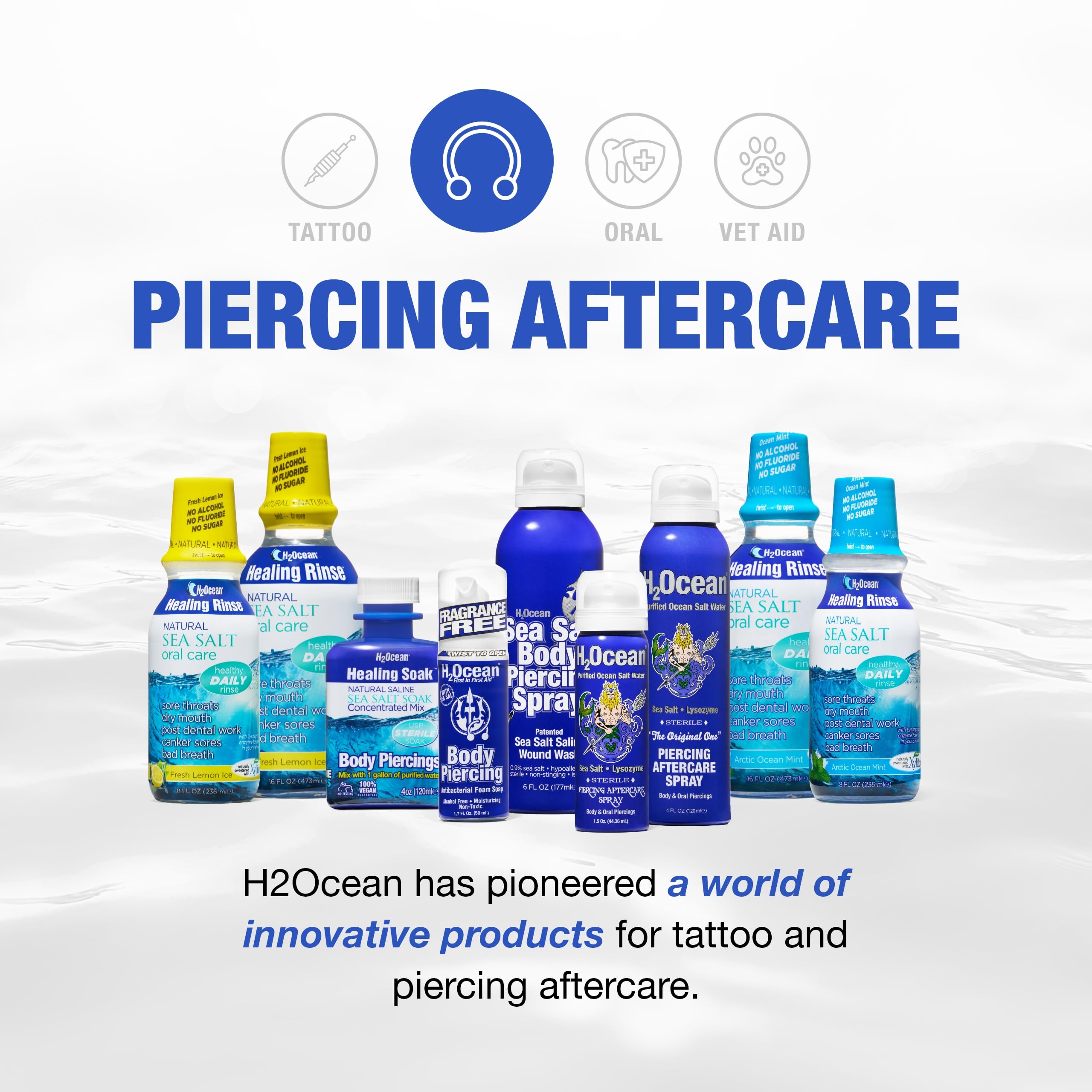 H2Ocean usage quotidien piercing: routine simple et hypoallergénique