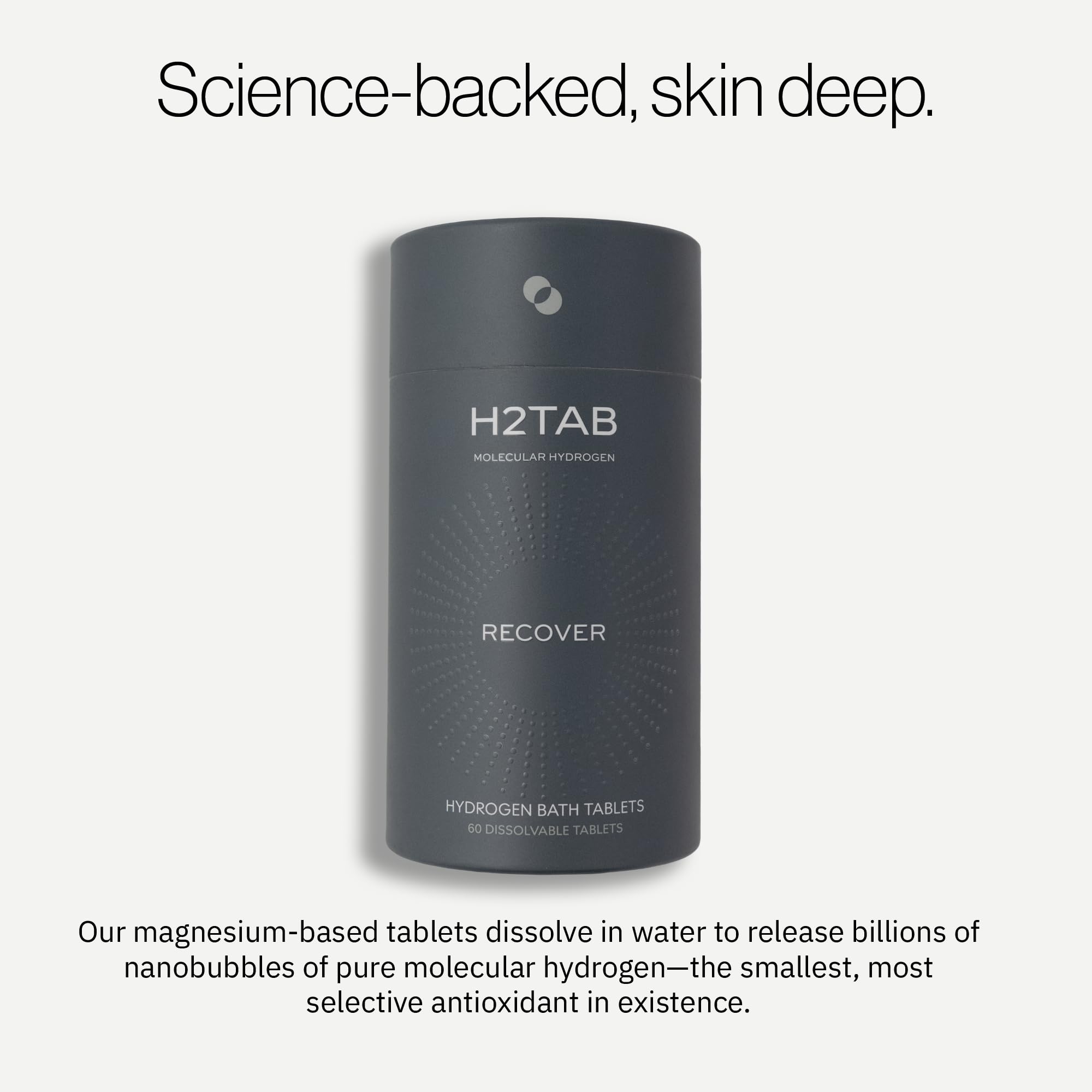 Hydratation peau: H2TAB bain hydrogène pour une peau plus douce.