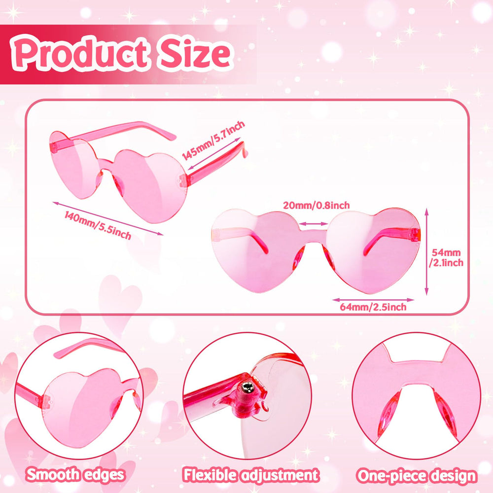 Détail des lunettes cœur Haawooky avec bords lisses.