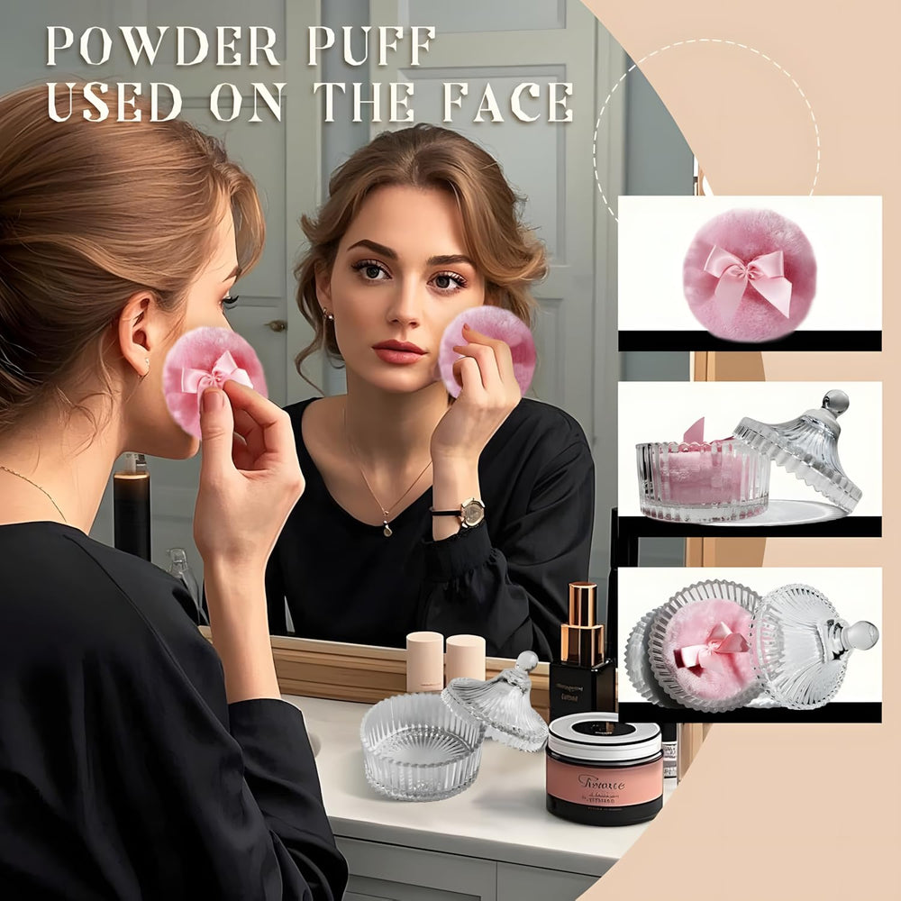 Pouf à poudre Habitable tree velours rose, douceur sur la peau