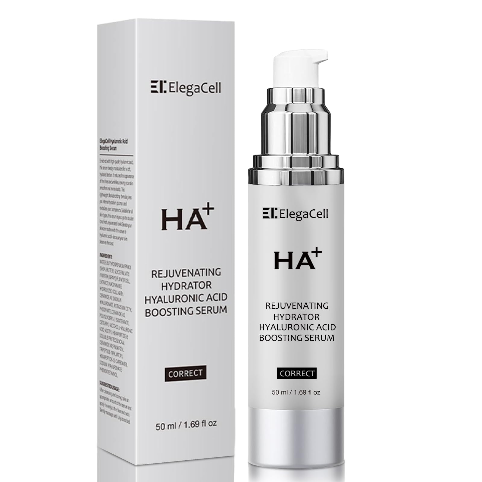 Sérum HACIRFE HA fabriqué aux États Unis, testé dermatologiquement.