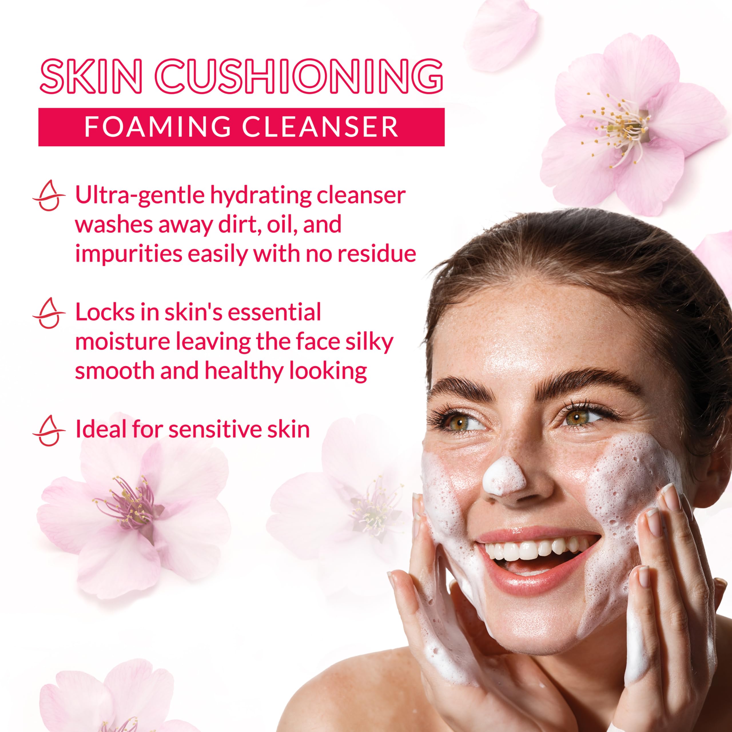 Mousse douce de Hada Labo Tokyo nettoyant pour peau sensible